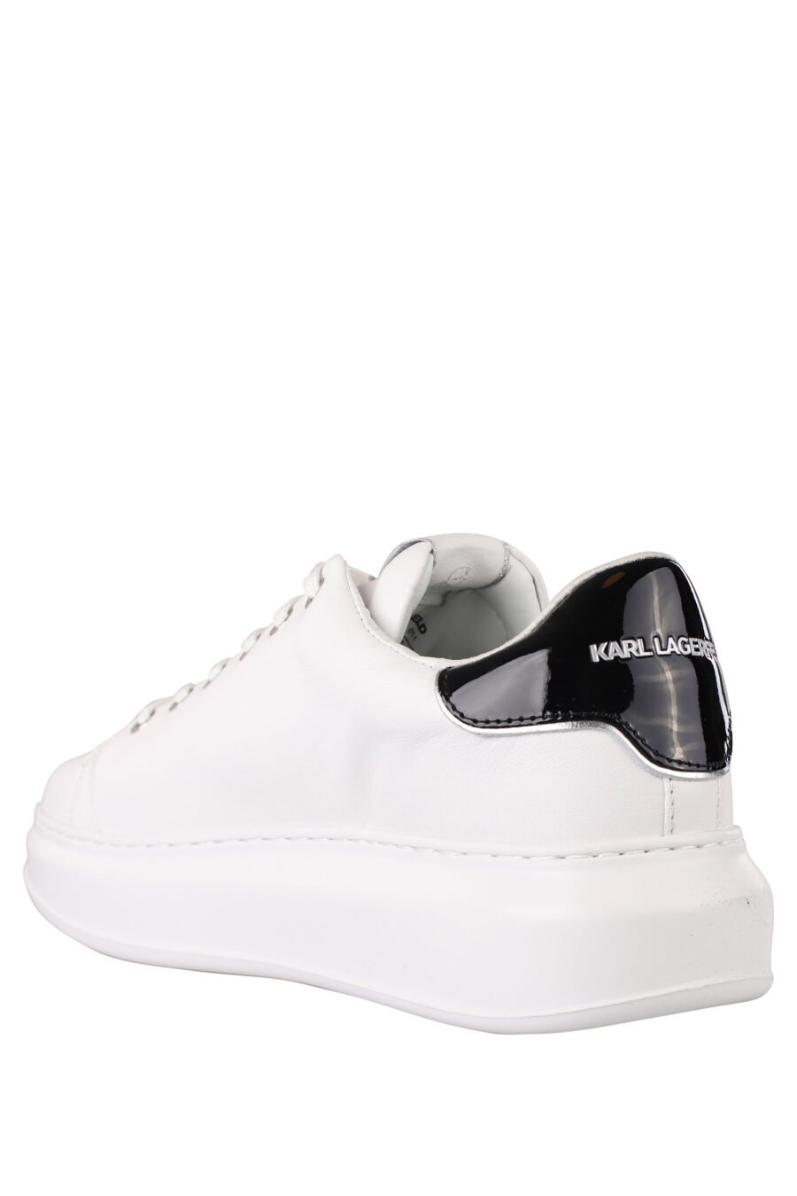 White trainers with silver metal logo - IMG 1348