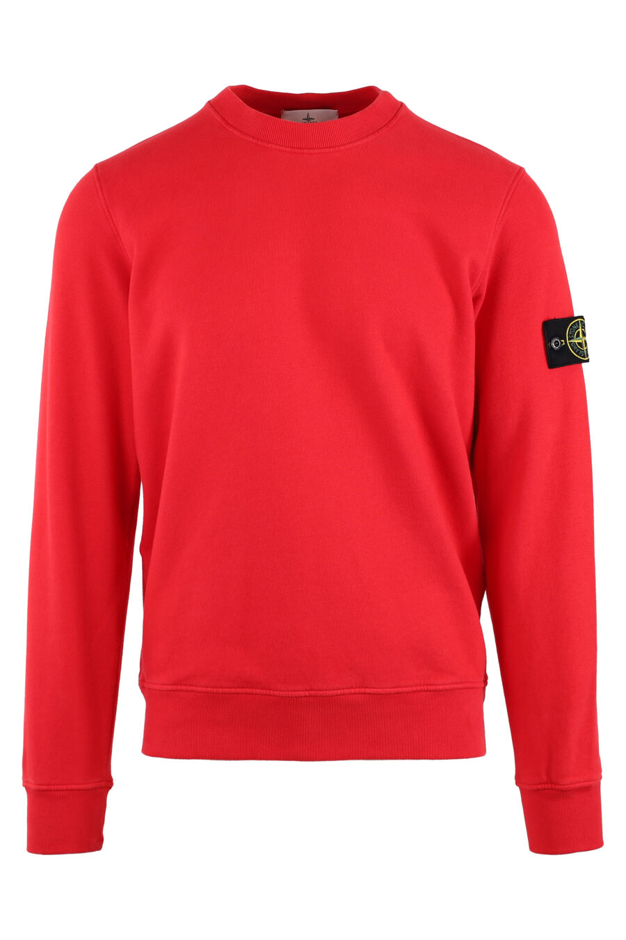 Red sweatshirt with logo patch - IMG 1461