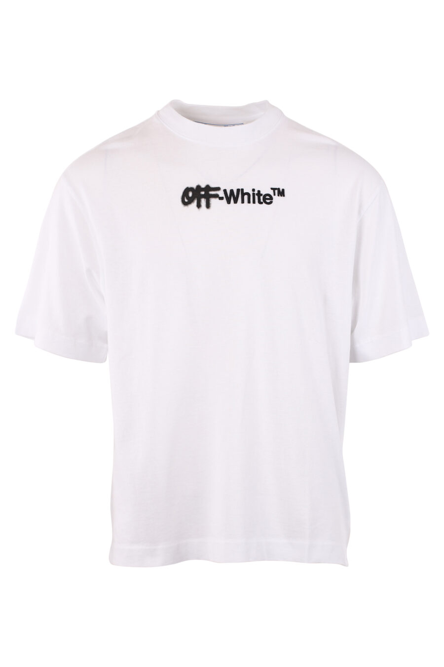T-shirt branca de tamanho grande "Spray" - IMG 1509