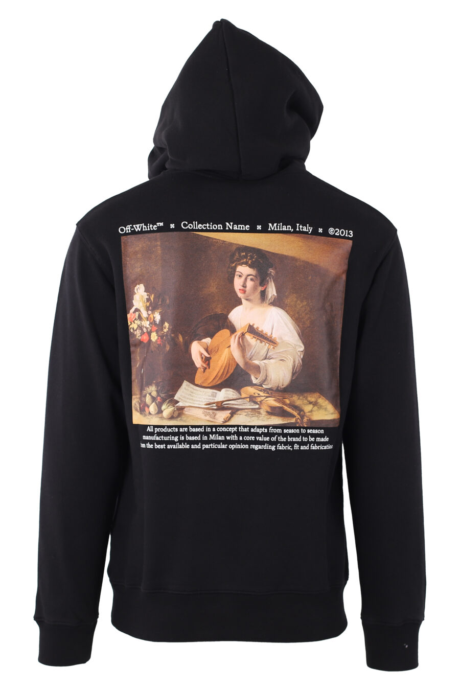 Black hooded sweatshirt "Caravaggio Lute" - IMG 1536
