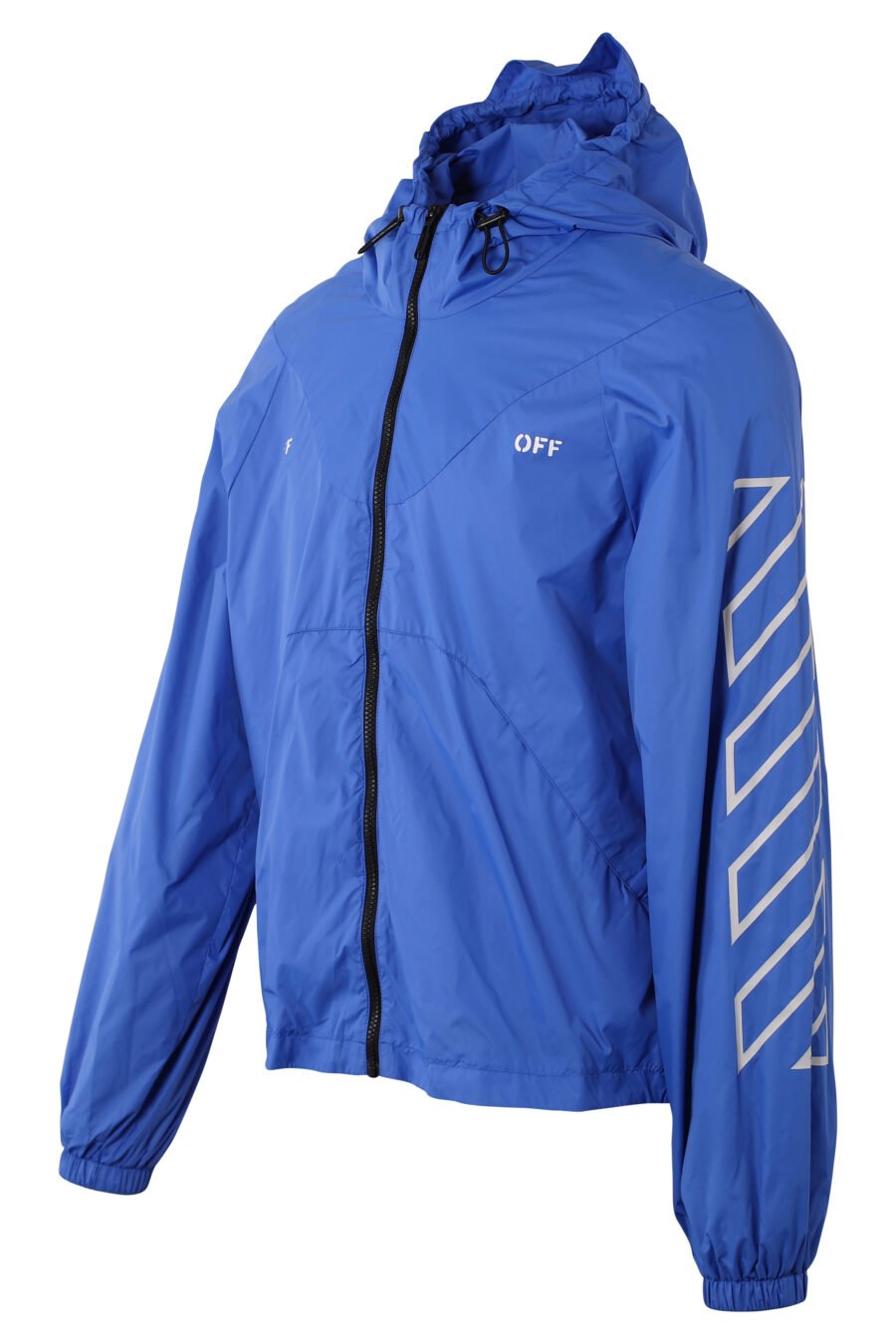 Blue jacket with white "Diagonals" logo - IMG 1560
