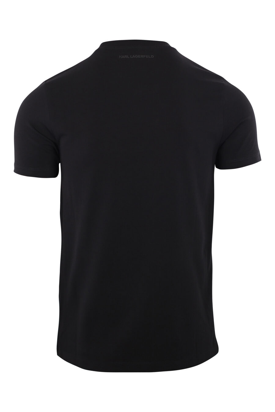 Black T-shirt with logo in mint green silhouette - IMG 1995