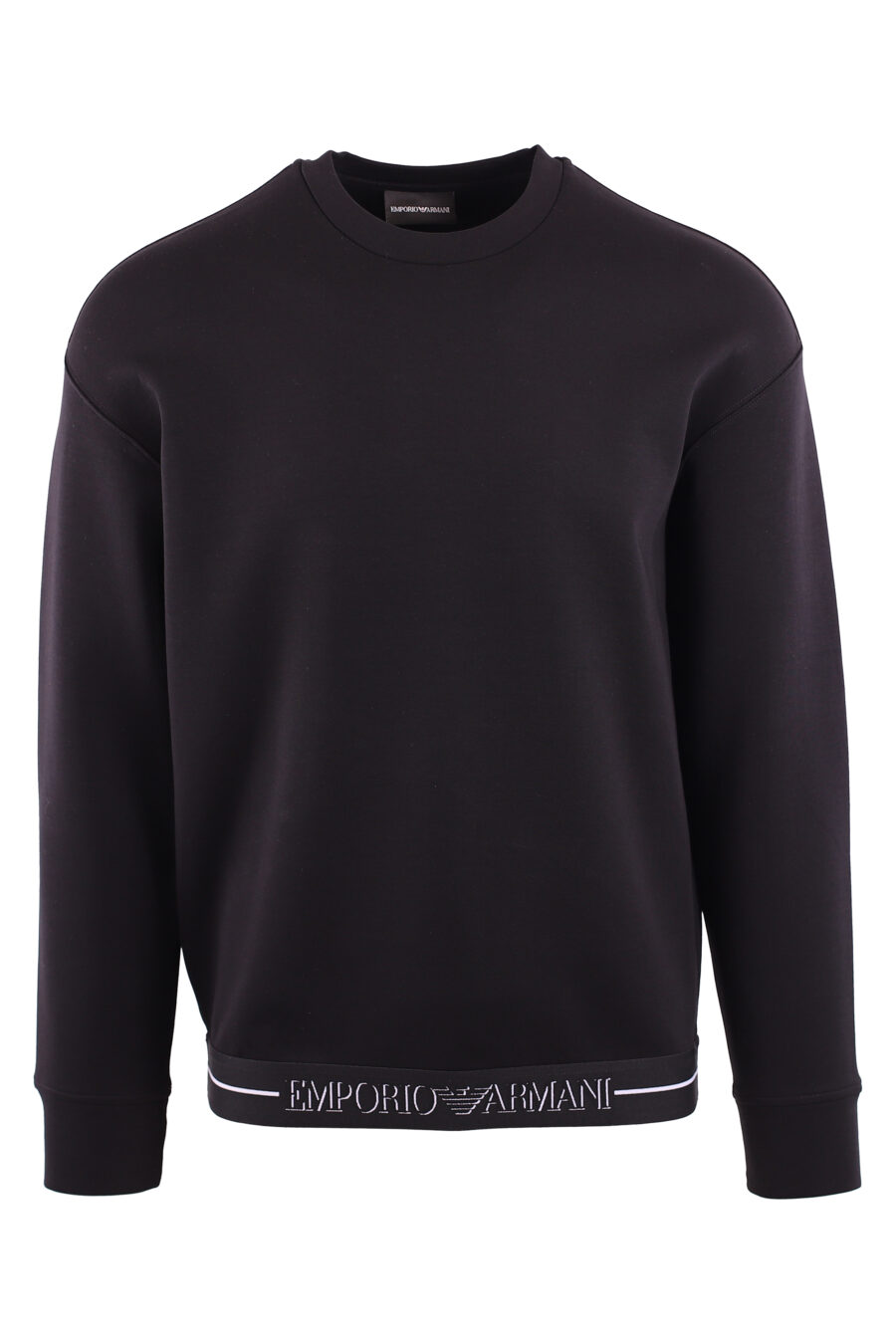 Black sweatshirt with ribbon logo - IMG 2816