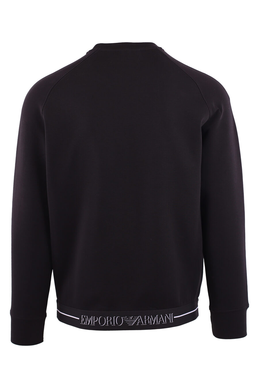 Black sweatshirt with ribbon logo - IMG 2817