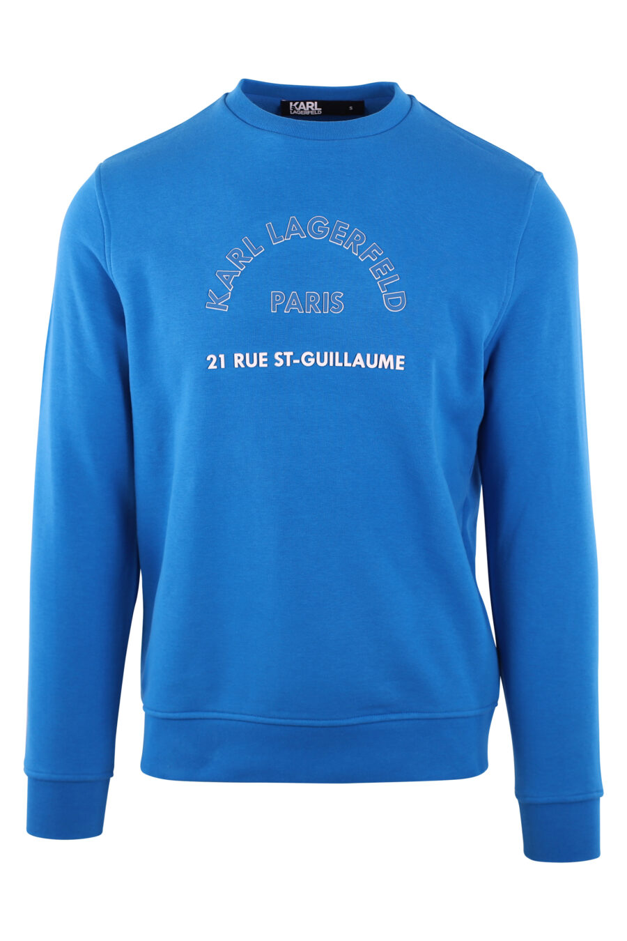Blue sweatshirt with "rue st-guillaume" logo - IMG 2840