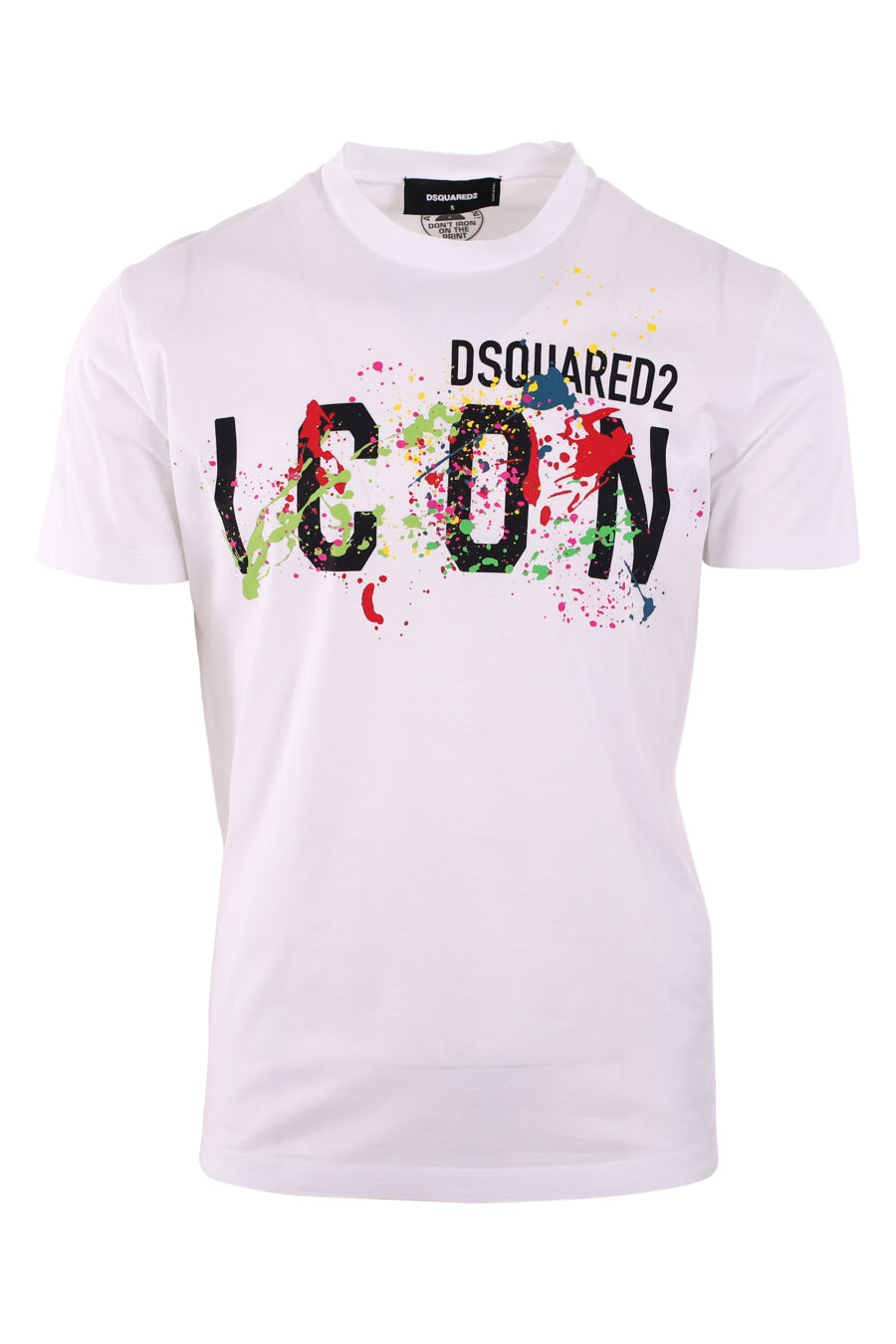 Weißes T-Shirt mit "icon splash"-Logo - IMG 2910