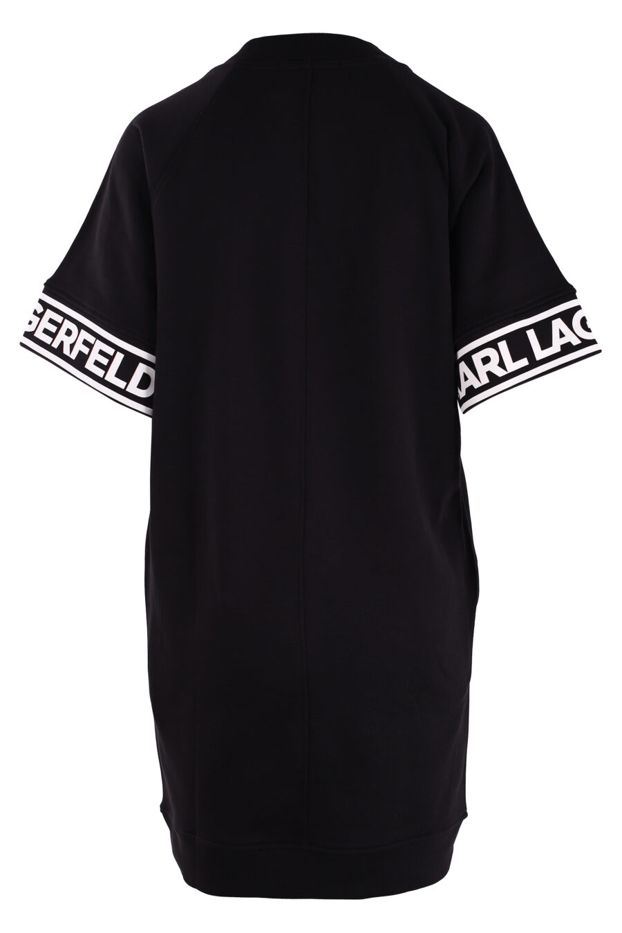 Vestido negro con logo en mangas - IMG 3051