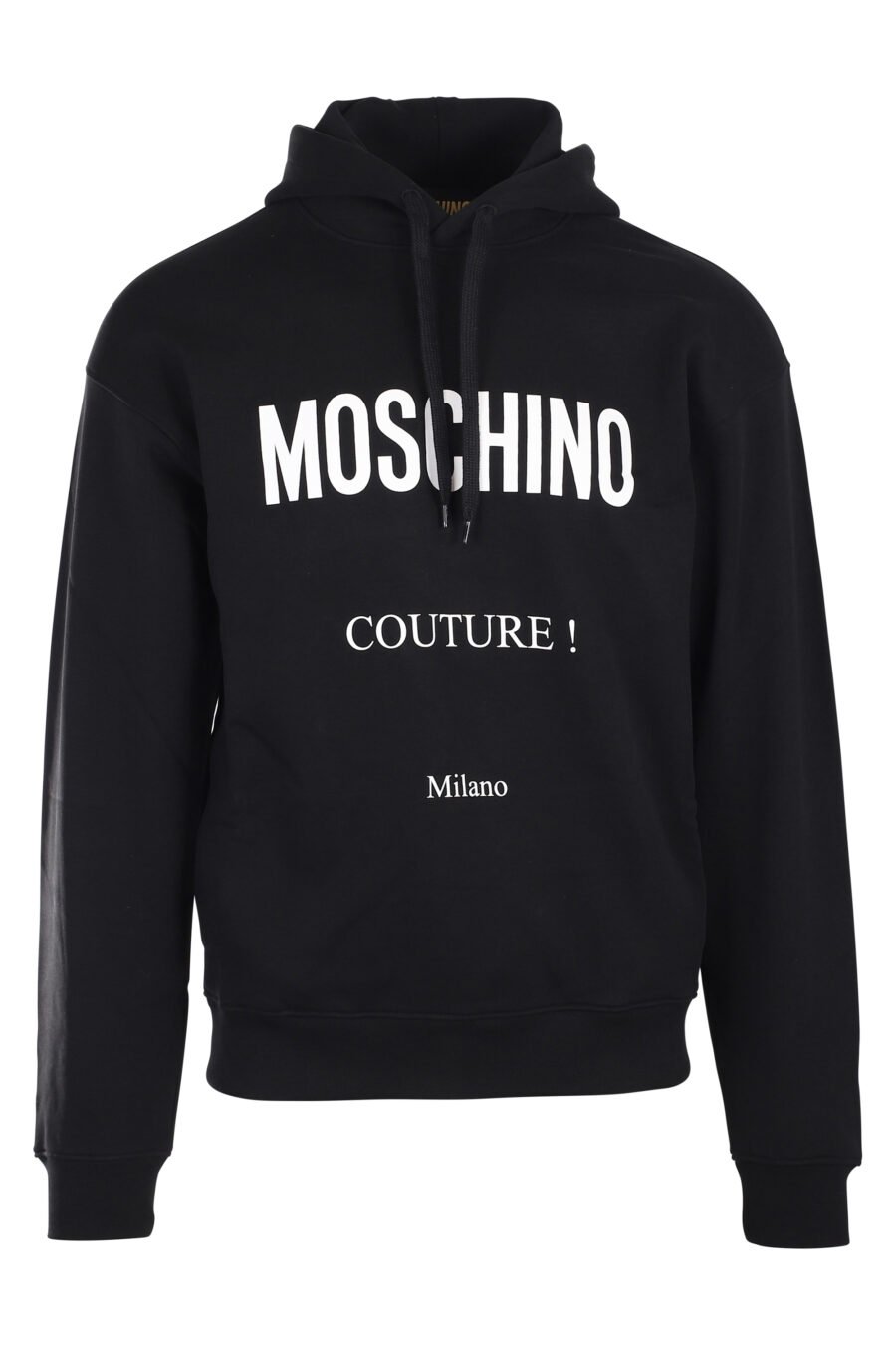 Black hooded sweatshirt with milano logo - IMG 9904