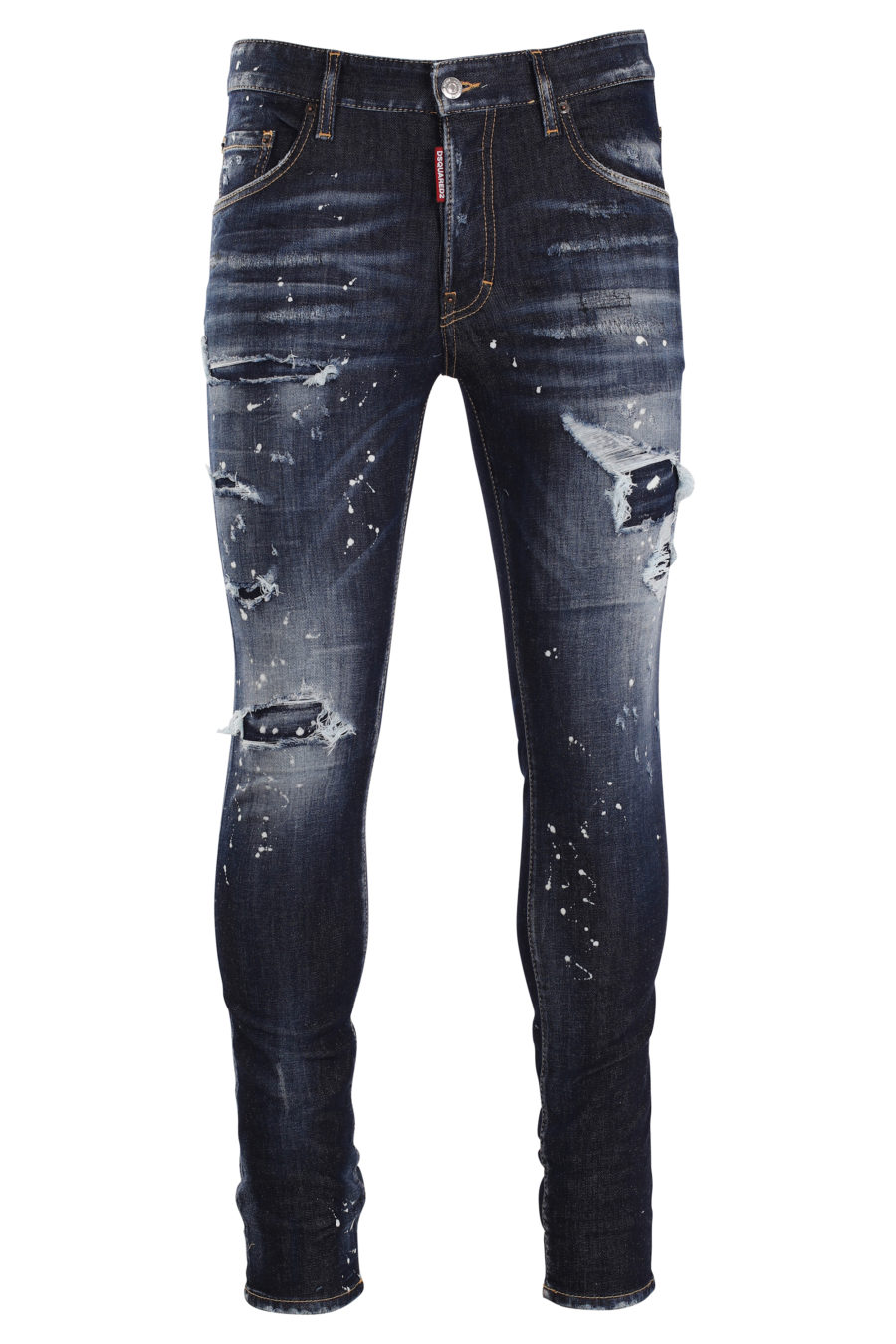 Superschicke blaue Jeans mit weißer Farbe - IMG 9967