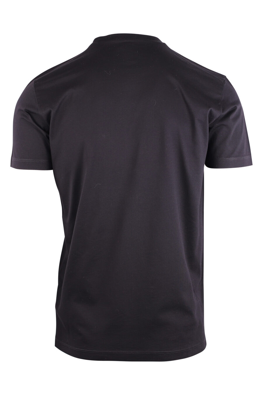 Black T-shirt with monochrome "ibra" logo - IMG 3110