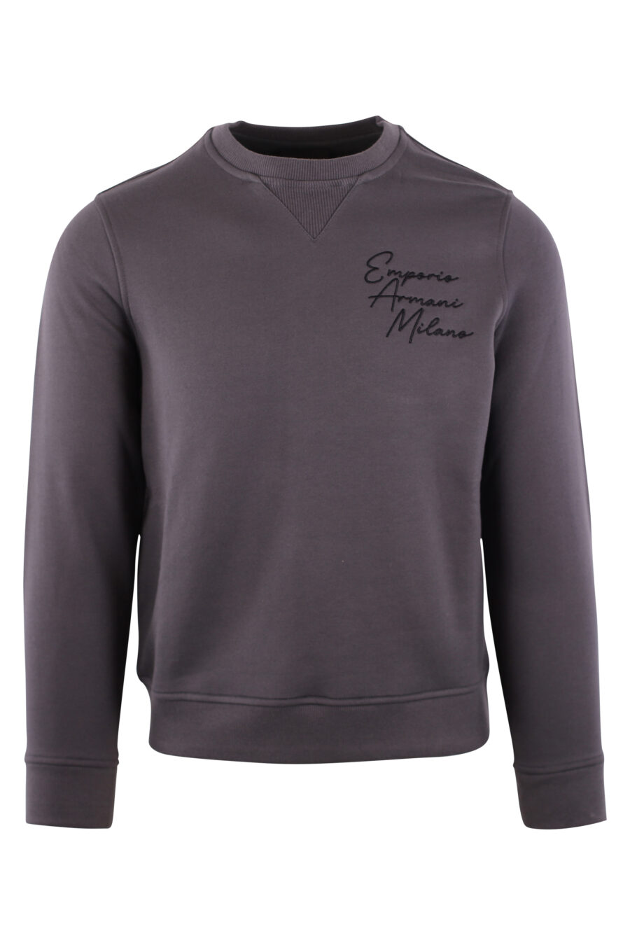 Sweatshirt cinzenta com logótipo caligráfico preto - IMG 3149