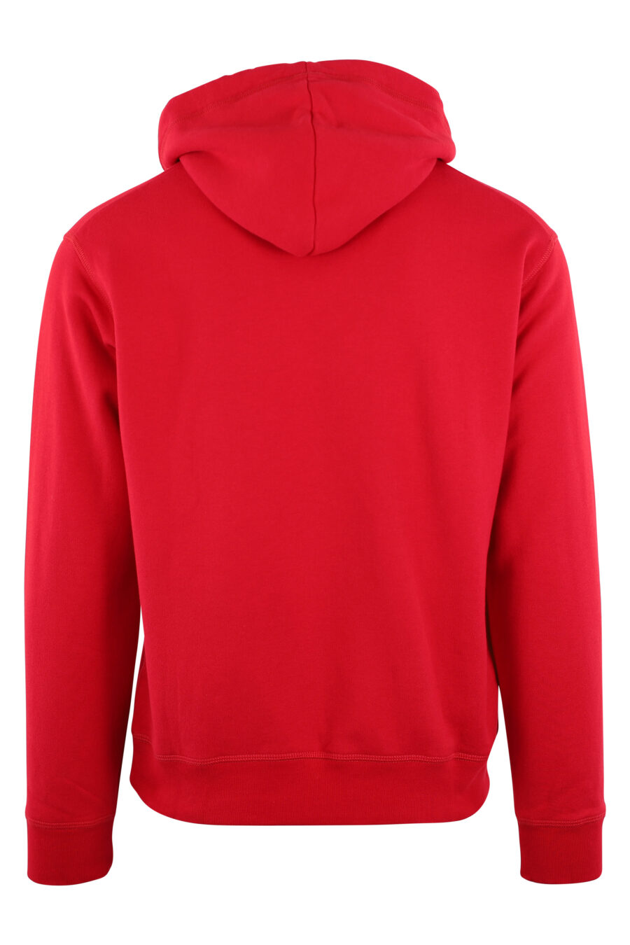 Sudadera con capucha roja oscura con logo "icon" - IMG 3155