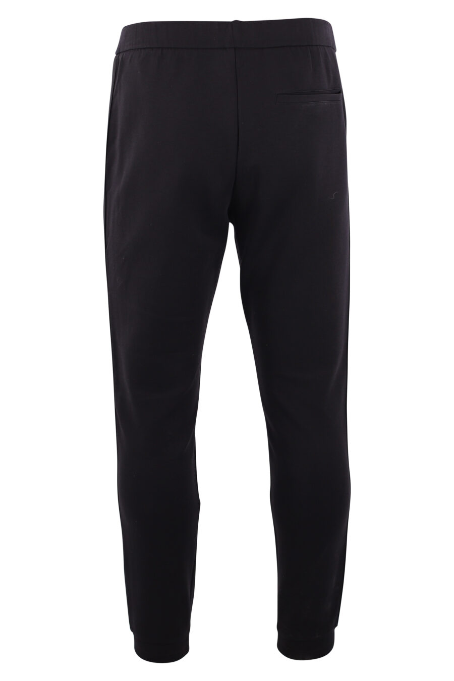 Pantalón de chándal negro con logo vertical lateral - IMG 3171