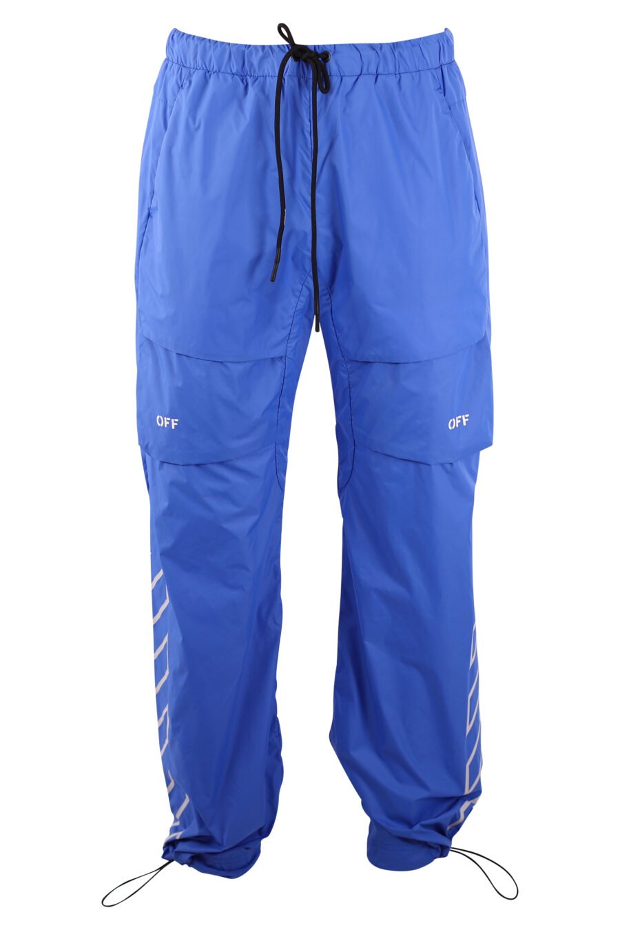 Pantalon cargo azul logo blanco "Diagonals" - IMG 3182