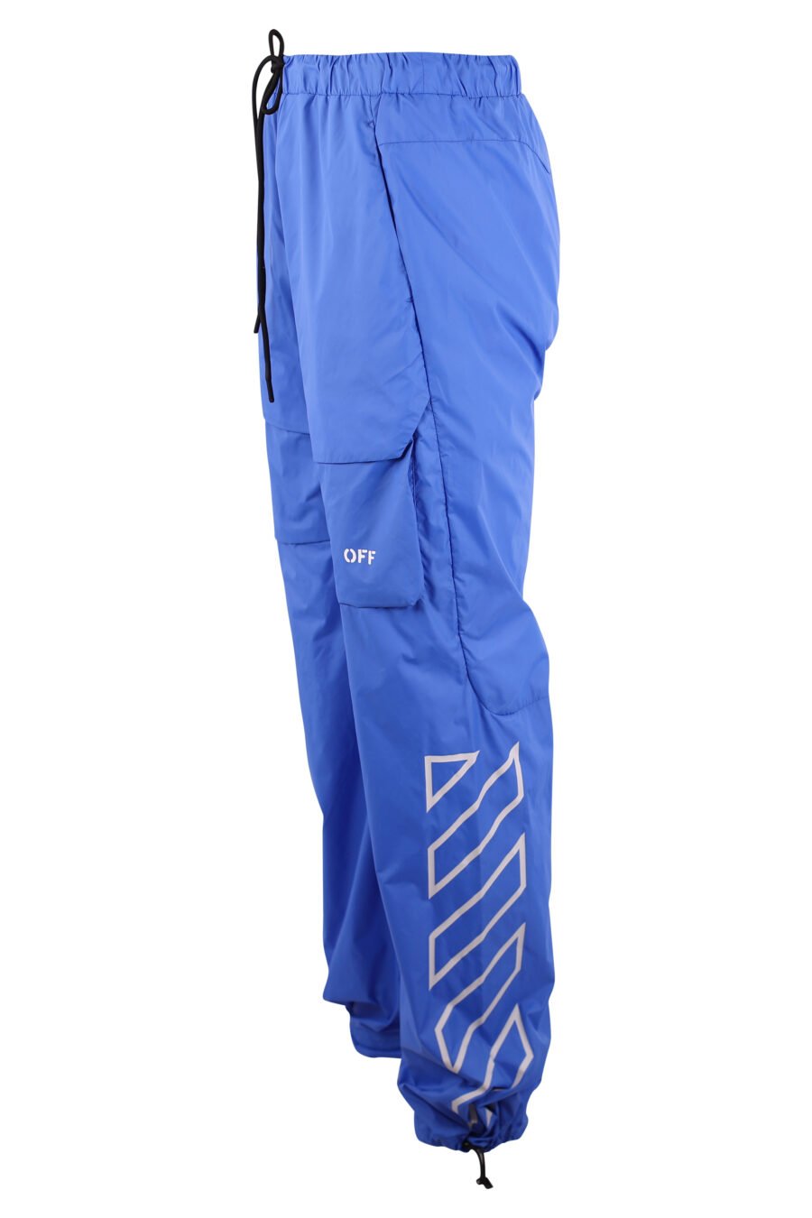 Calças cargo azul com logótipo branco "Diagonais" - IMG 3188