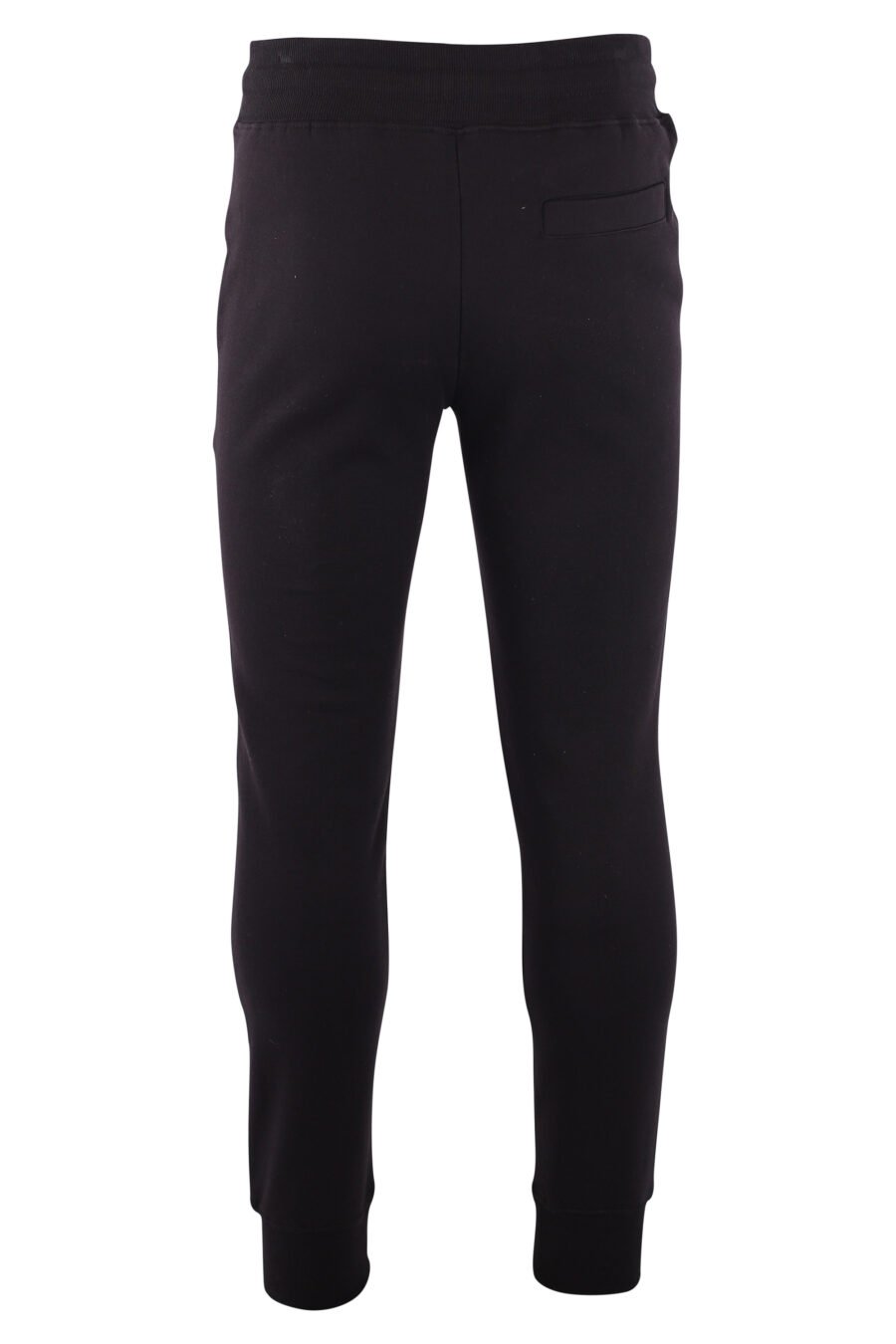 Tracksuit bottoms black with silver round logo - IMG 3219