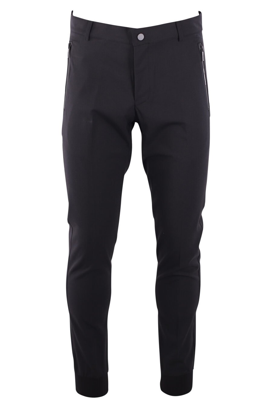 Black trousers with logo on zip - IMG 3230