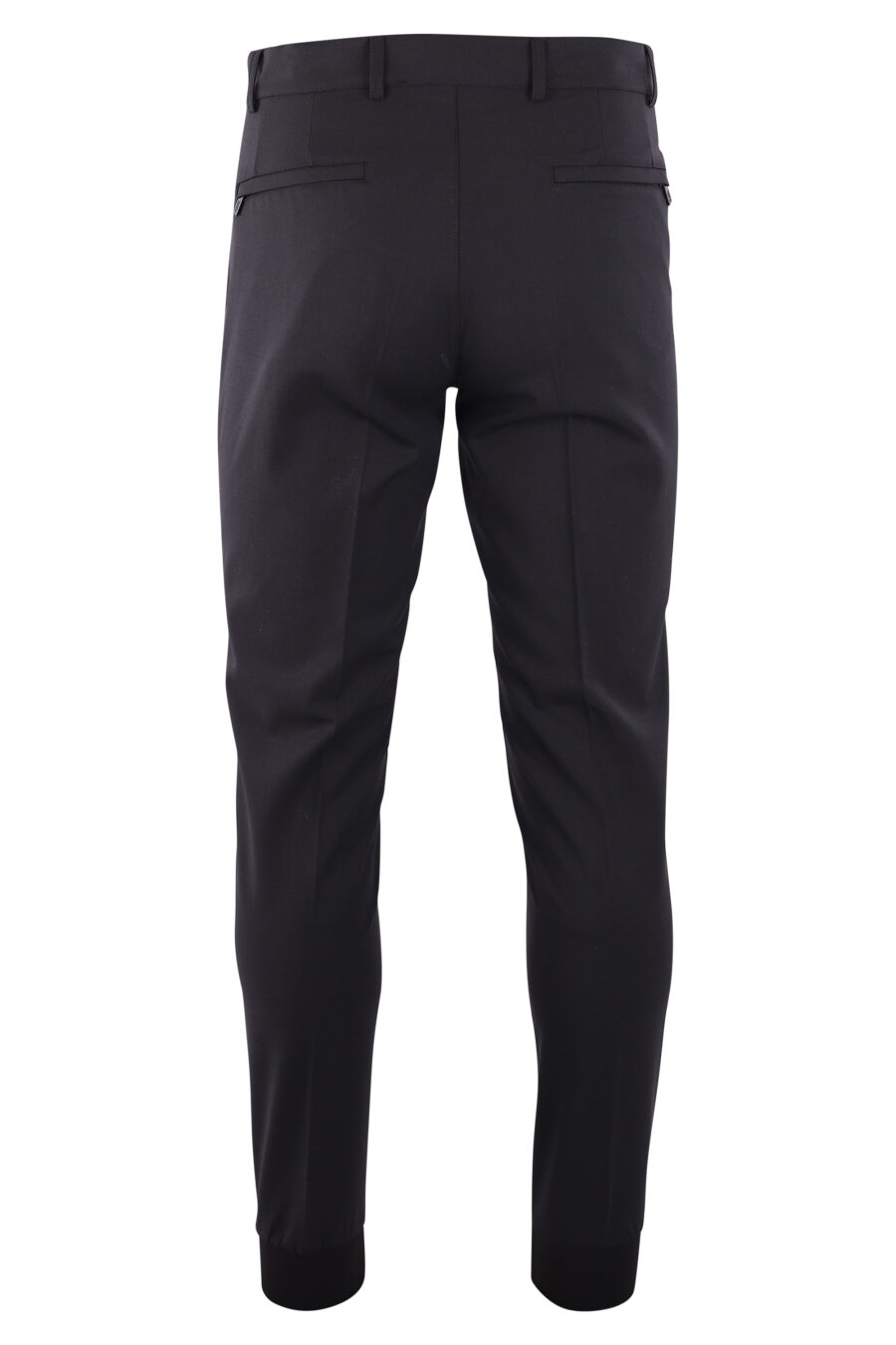 Pantalón negro con logo en cremallera - IMG 3234