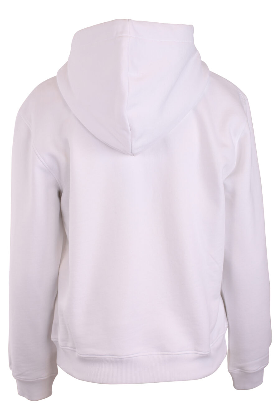 Sudadera blanca con capucha y logo "smiley" - IMG 3269