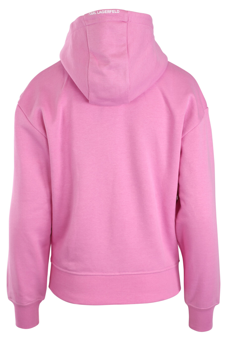 Sudadera con capucha rosa y logo monograma - IMG 3285