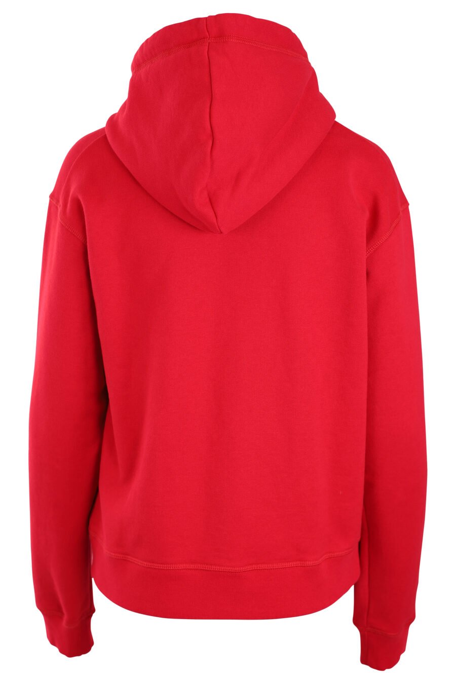 Dsquared2 - Sudadera roja con capucha y logo icon blanco - BLS Fashion