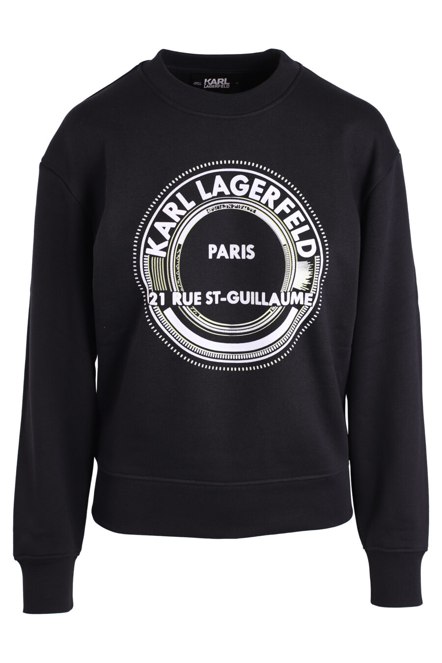 Black sweatshirt with large round logo - IMG 3330