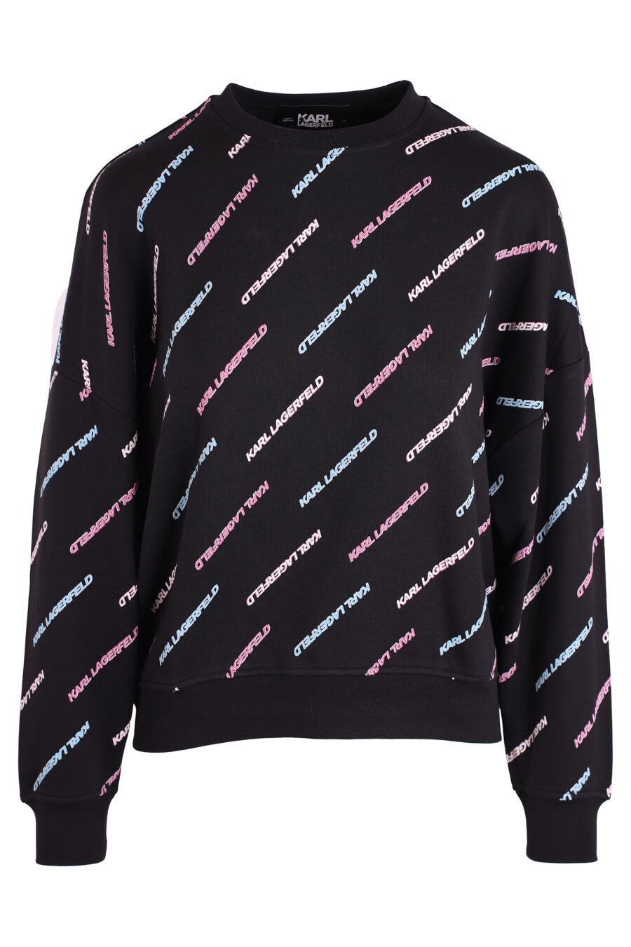 Black sweatshirt "all over logo" multicolour - IMG 3336