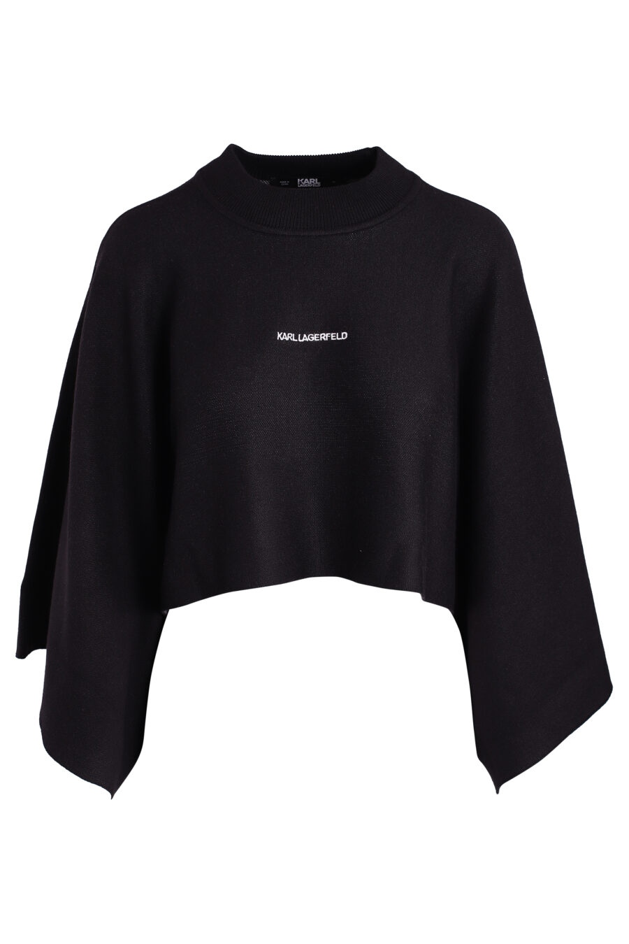 Jersey negro con mangas anchas y logo pequeño - IMG 3366