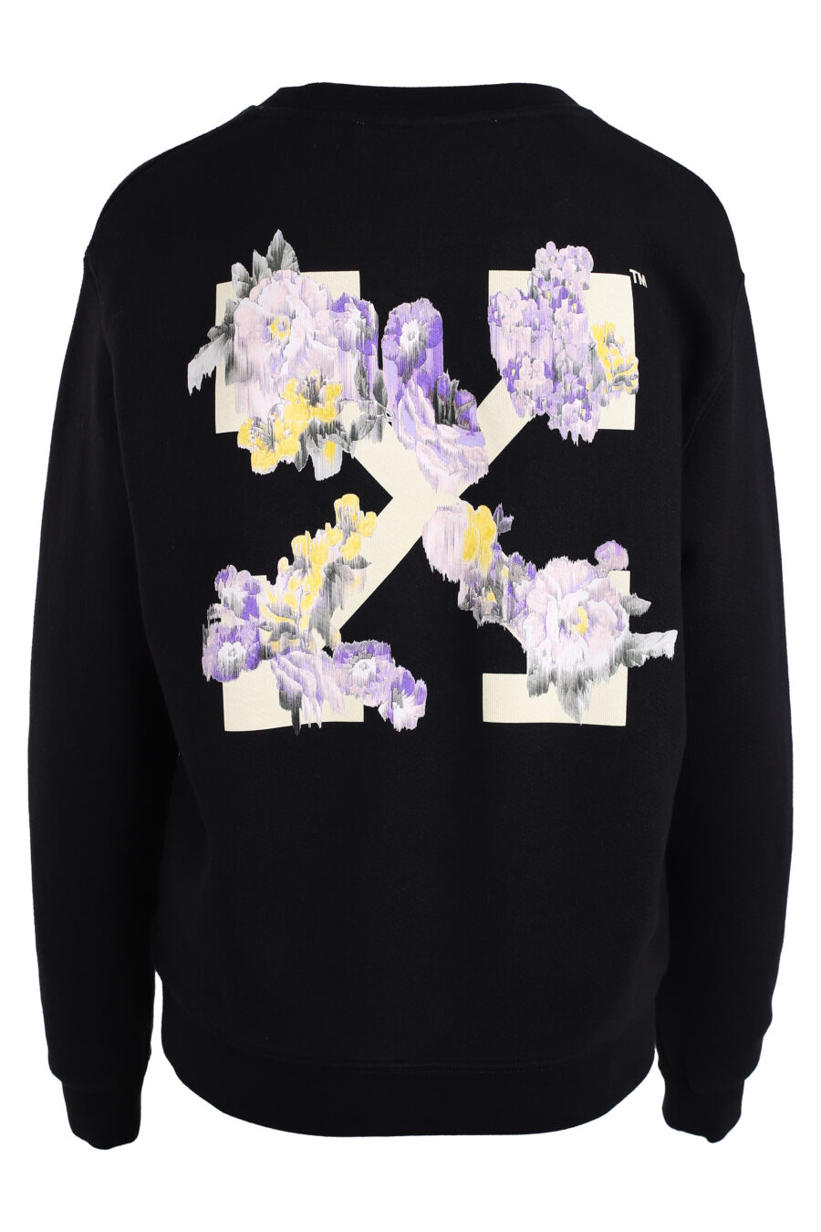 Black sweatshirt with "Flower Arrow" logo - IMG 3396