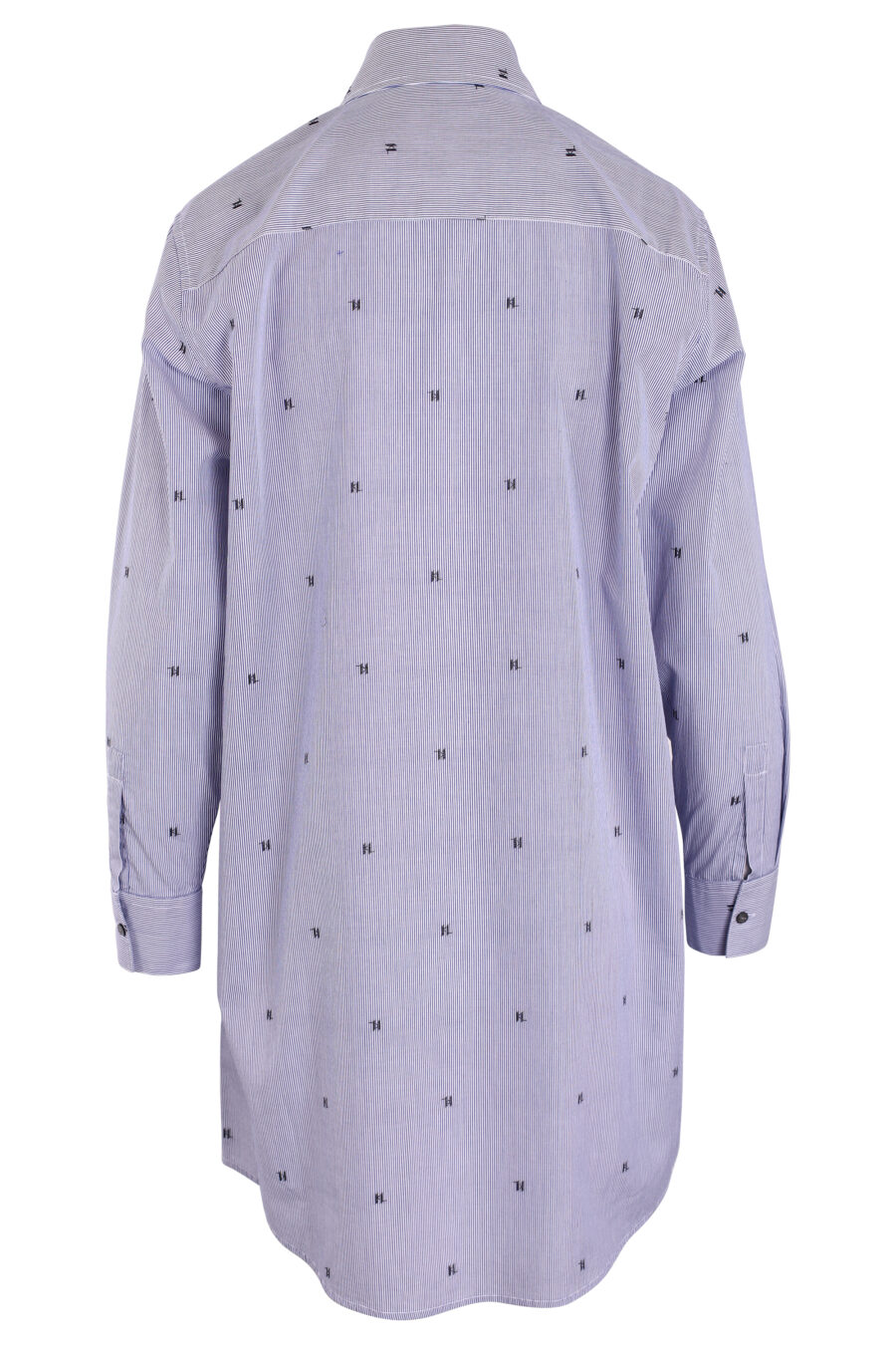 Blue long shirt with mini "all over logo" - IMG 3426