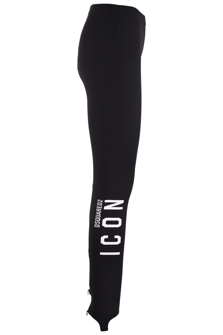 Schwarze Leggings mit vertikalem "Icon"-Logo - IMG 3710