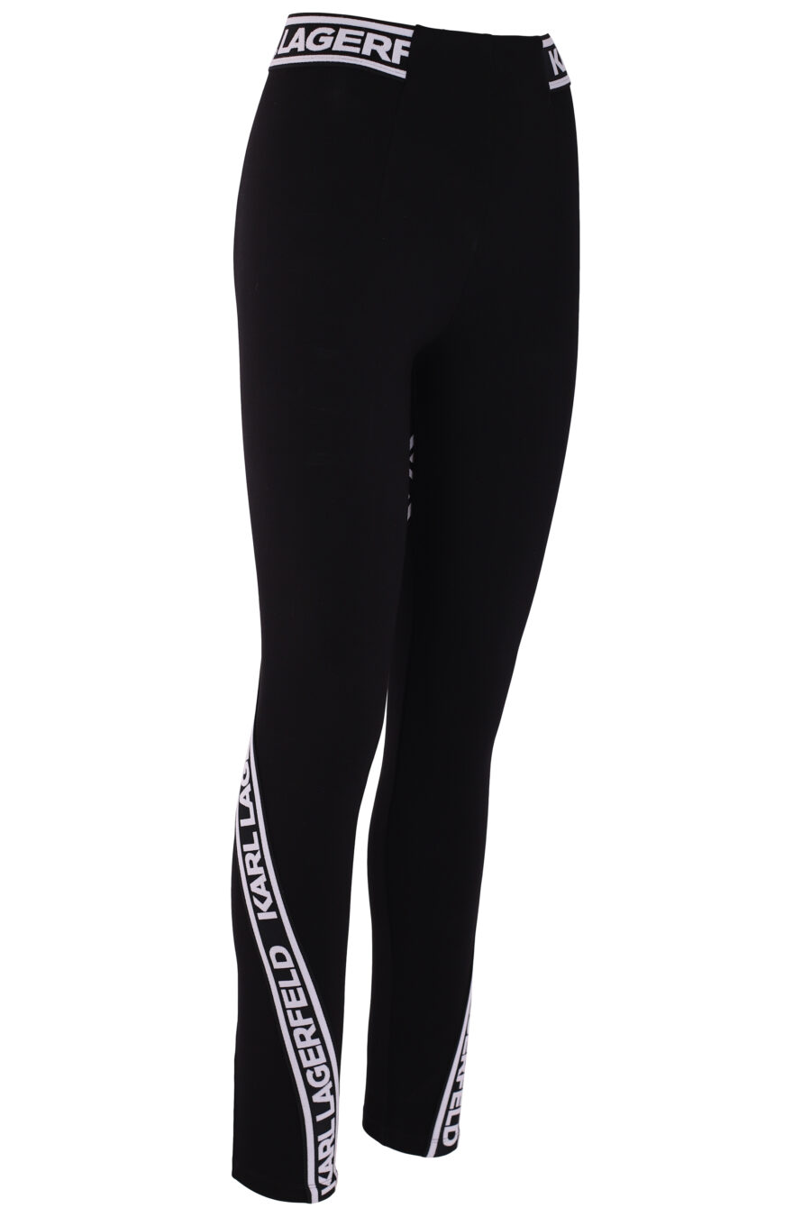 Black leggings with logo tape on the sides - IMG 3718