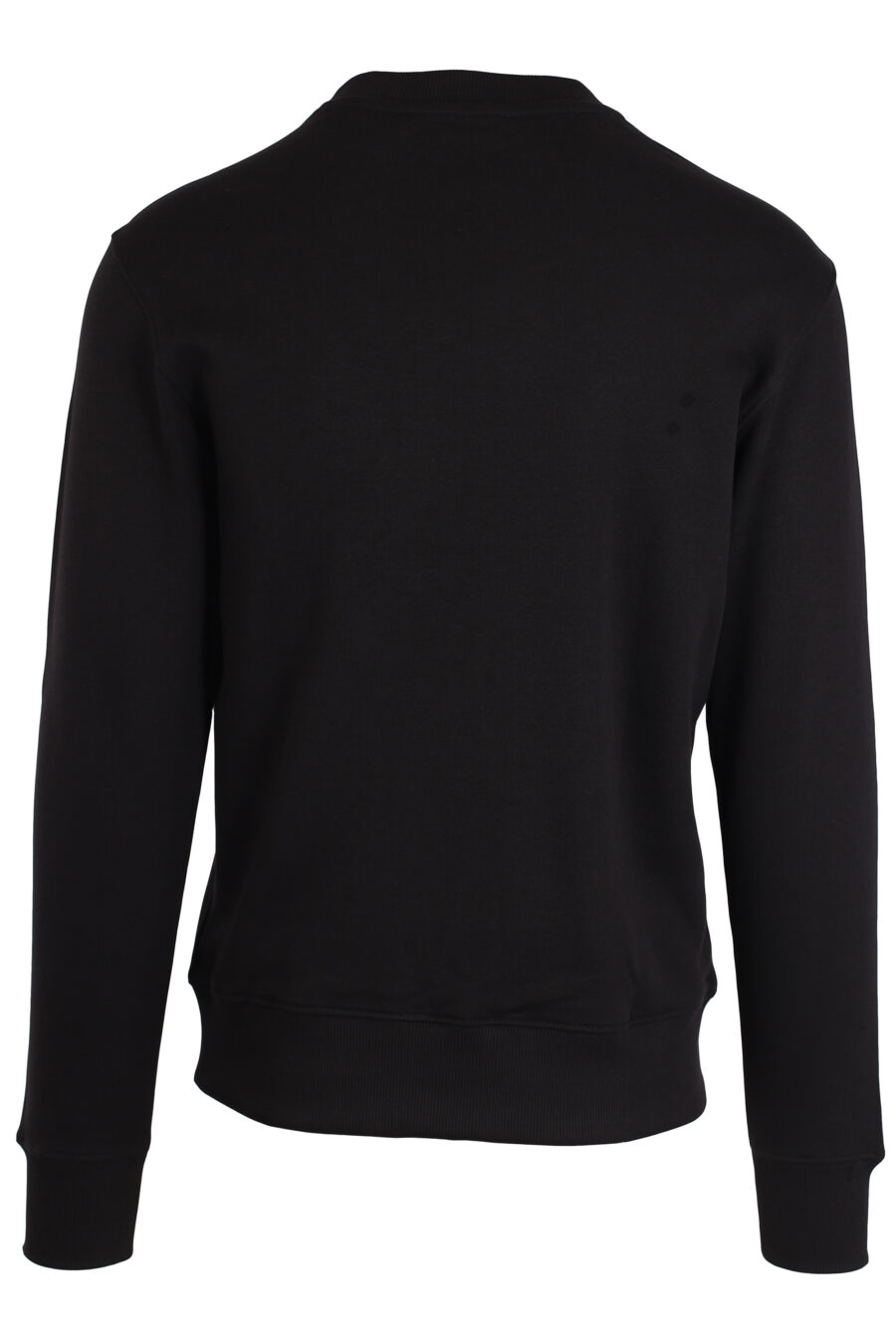 Schwarzes Sweatshirt mit kleinem runden silbernen Logo - IMG 3983
