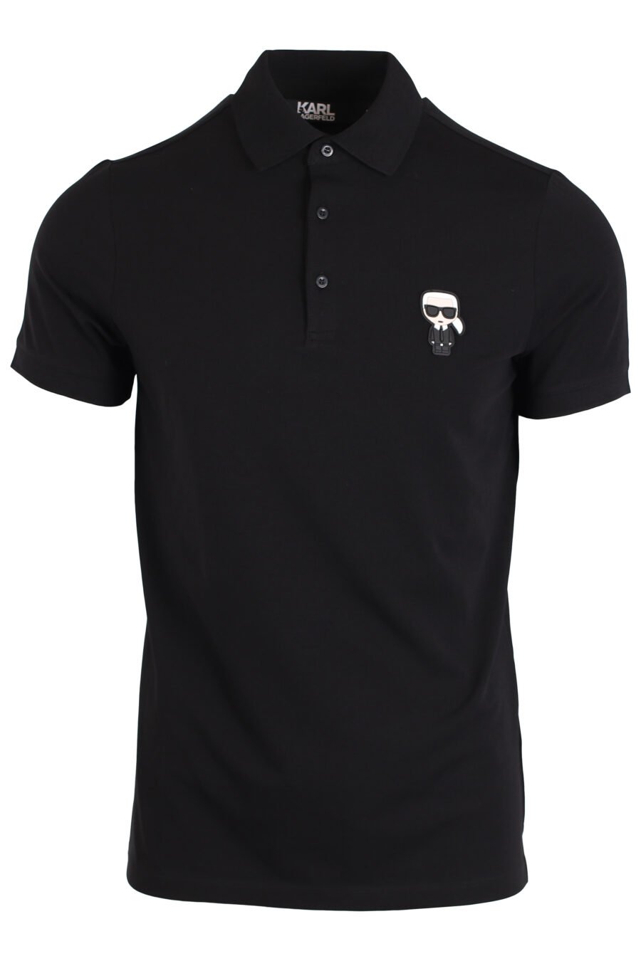 Black polo shirt with small "ikonik" logo - IMG 3985