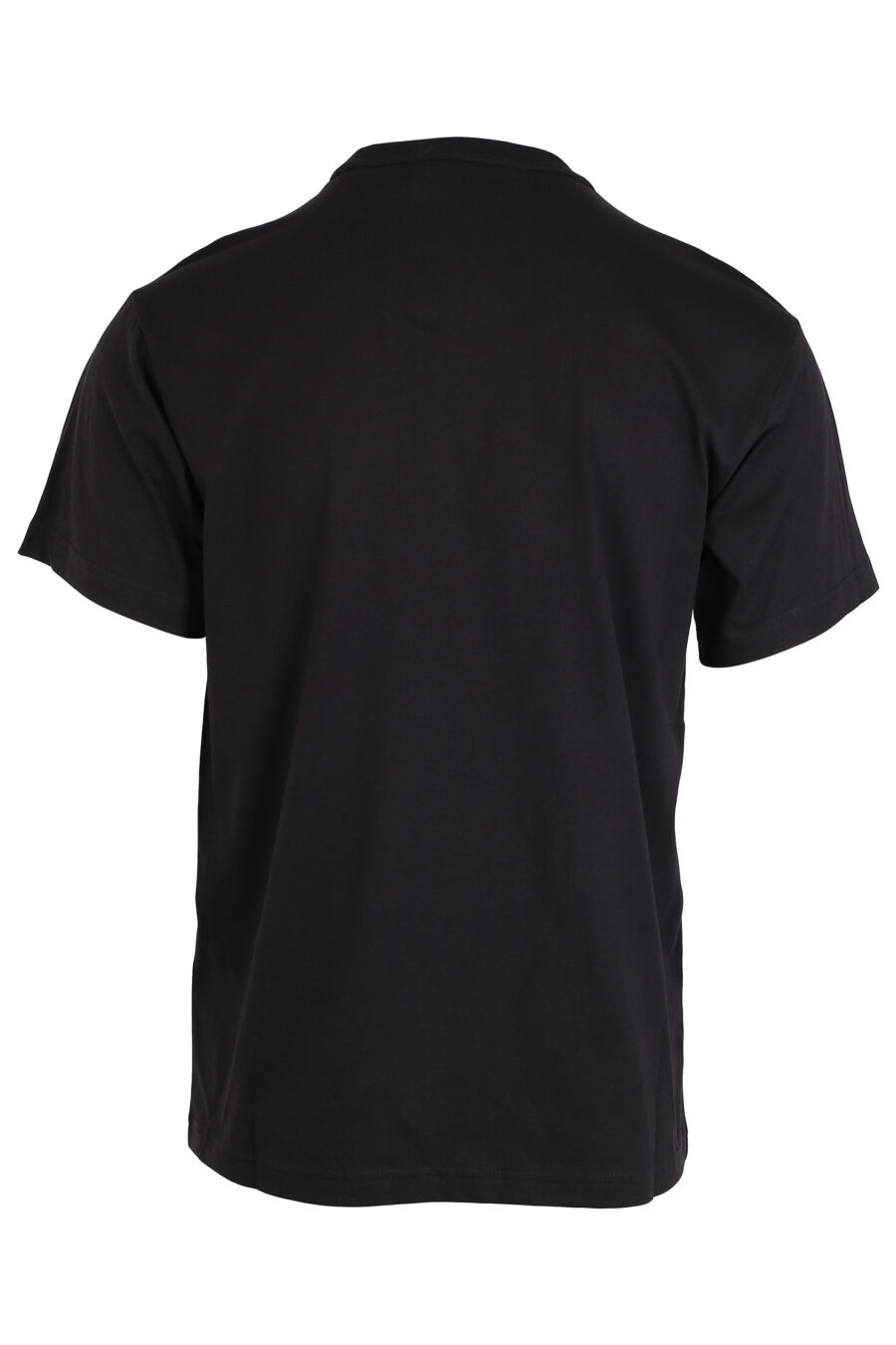 Camiseta negra con logo cuadrado centro tornasol verde - IMG 3988