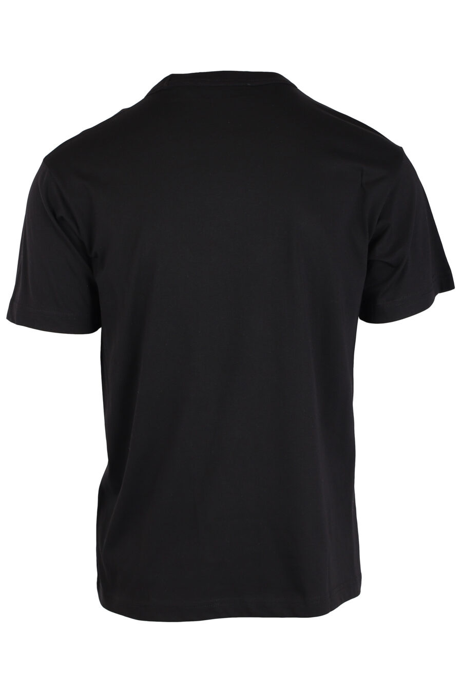 Schwarzes T-Shirt mit weißem runden Logo - IMG 4008