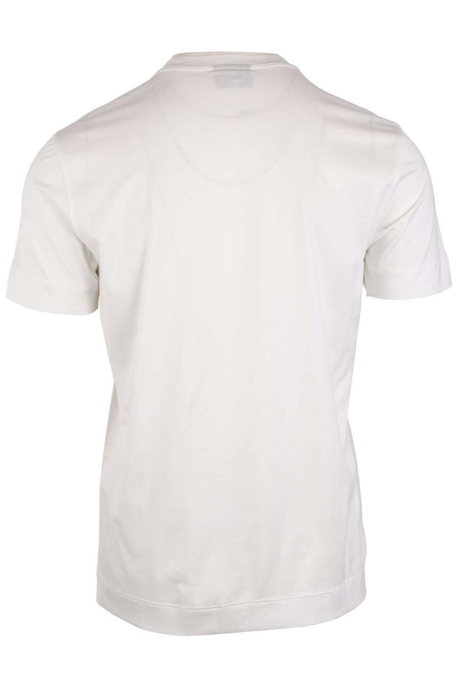 T-shirt branca com mini-logotipo da águia em degradé azul - IMG 4055