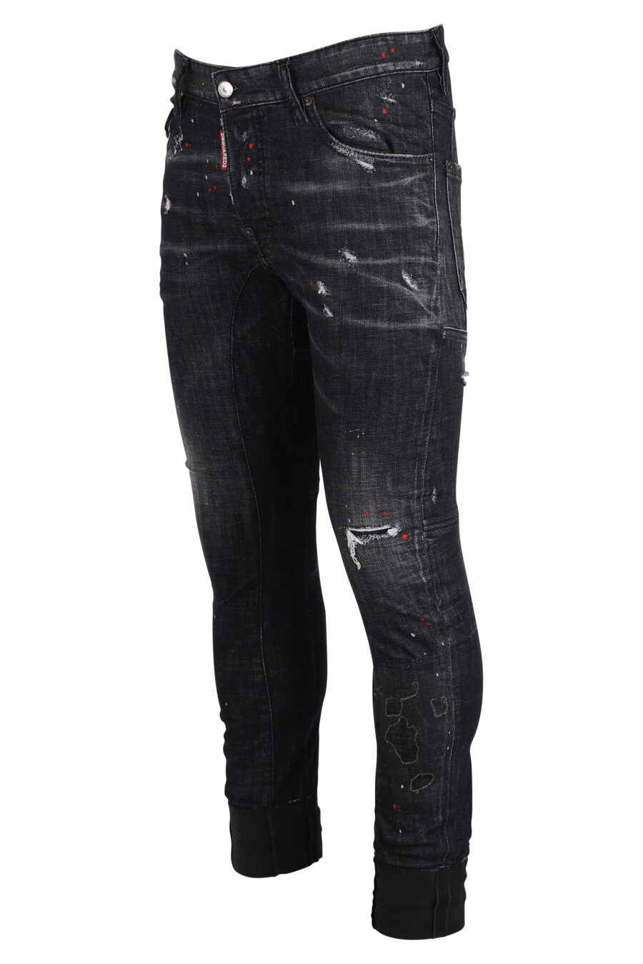 Tidy biker jeans black worn - IMG 4066