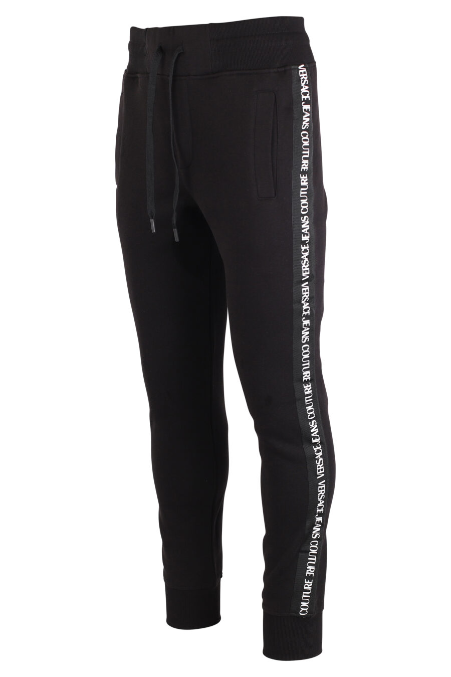 Tracksuit bottoms black with vertical mini logo - IMG 4088