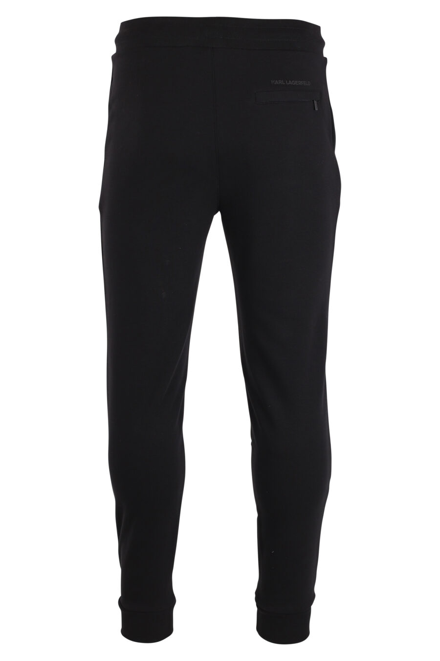 Tracksuit bottoms black with mini rubber logo - IMG 4102