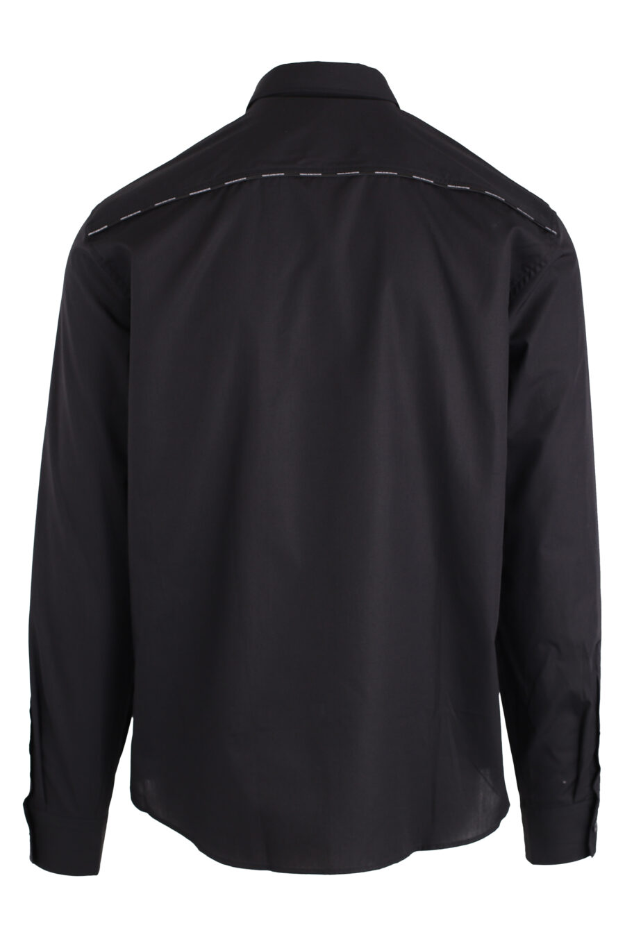 Black button-down shirt - IMG 4131