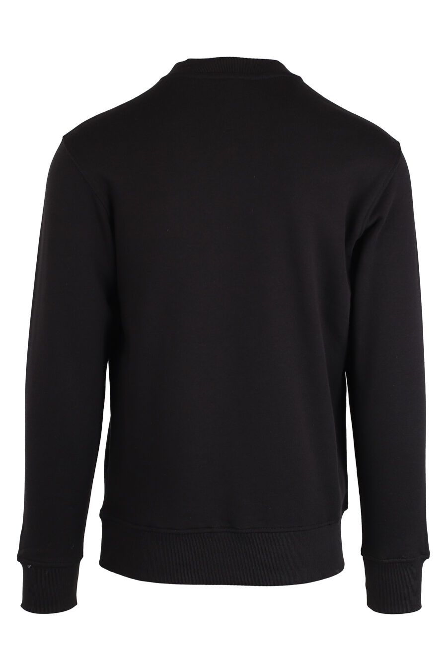 Schwarzes Sweatshirt mit silbernem Stempel-Logo - IMG 4143