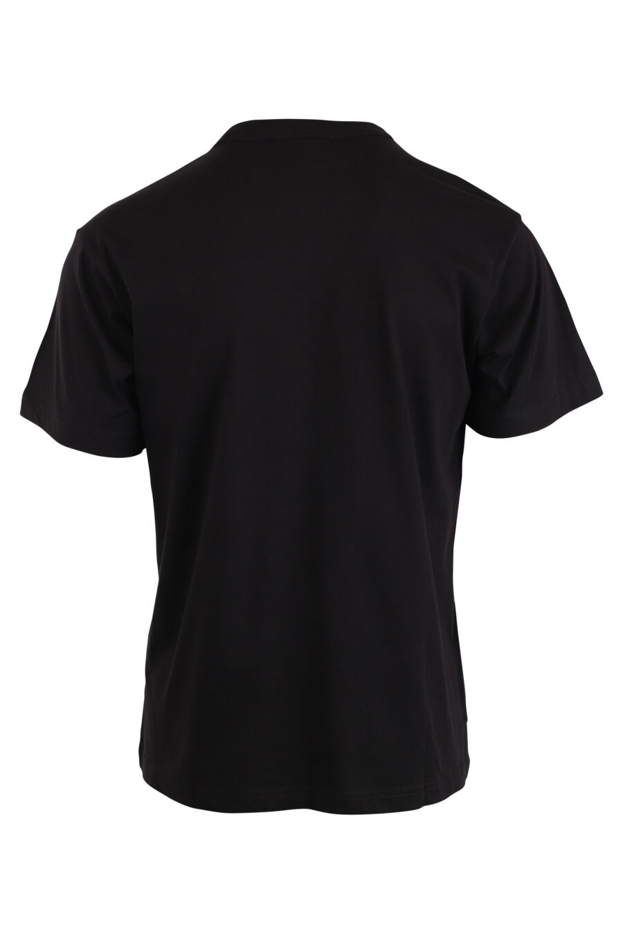 T-shirt noir avec logo carré au centre - IMG 4224