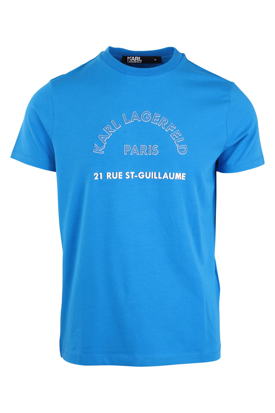 Camiseta azul con logo "rue st-guillaume" - IMG 4345