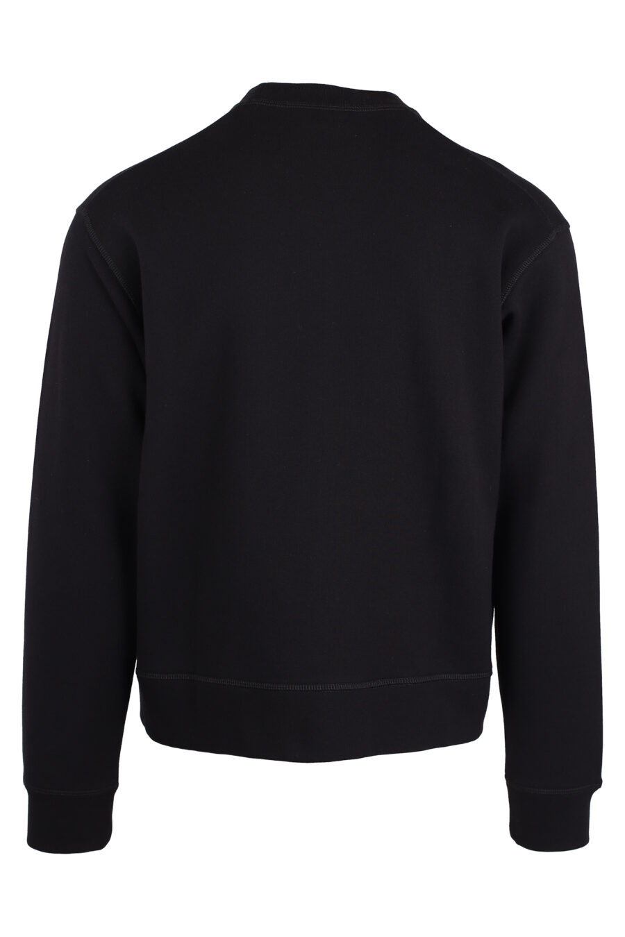 Schwarzes Sweatshirt mit mehrfarbigem "icon splash"-Logo - IMG 4358