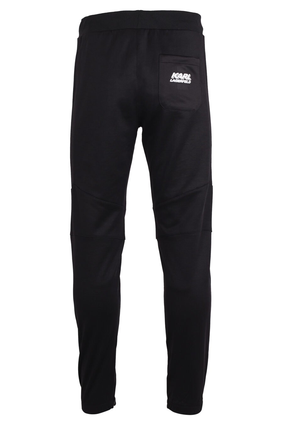 Tracksuit bottoms black with white side stripes - IMG 4382