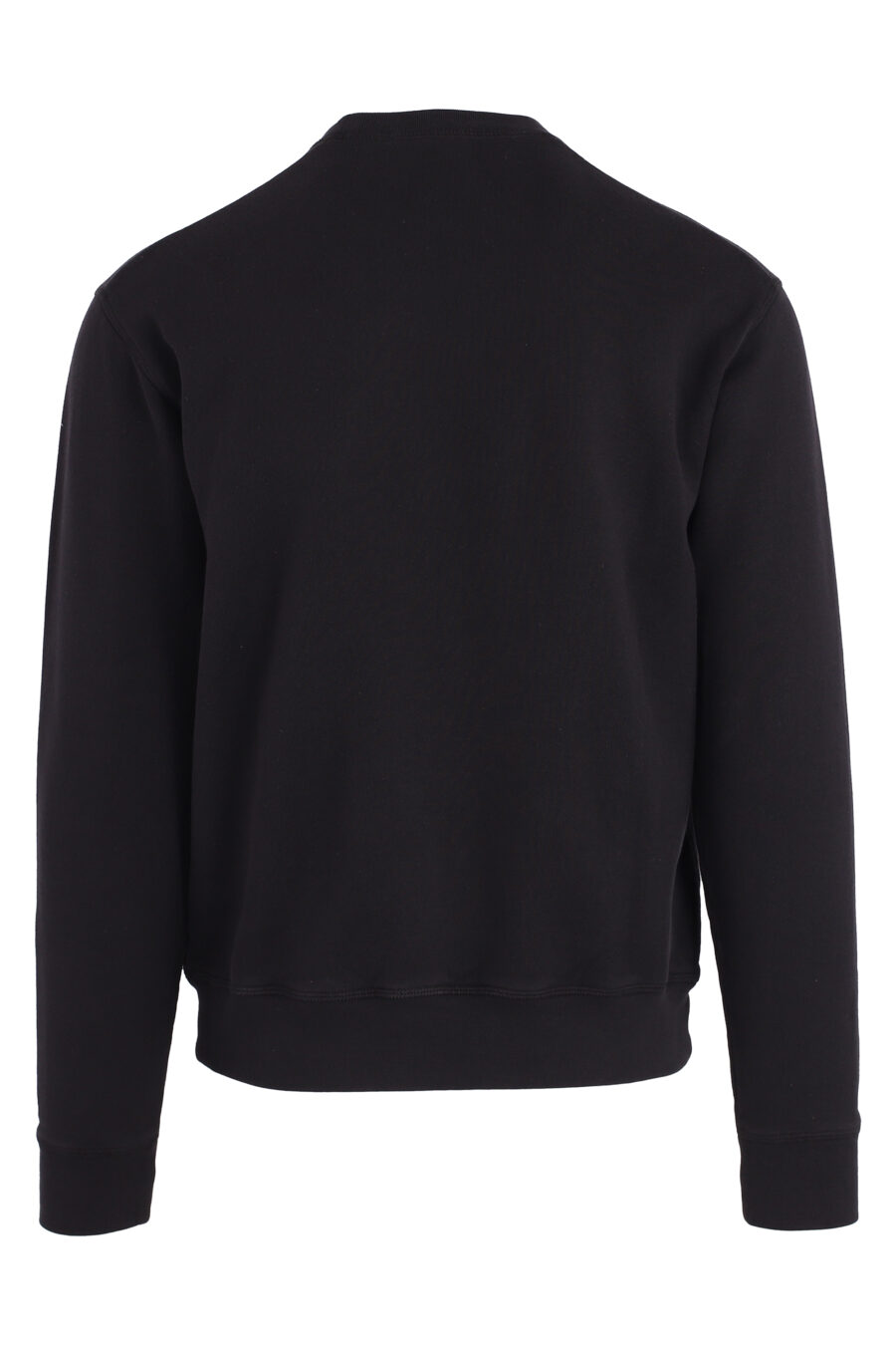 Schwarzes Sweatshirt mit weißem Umrisslogo - IMG 4712