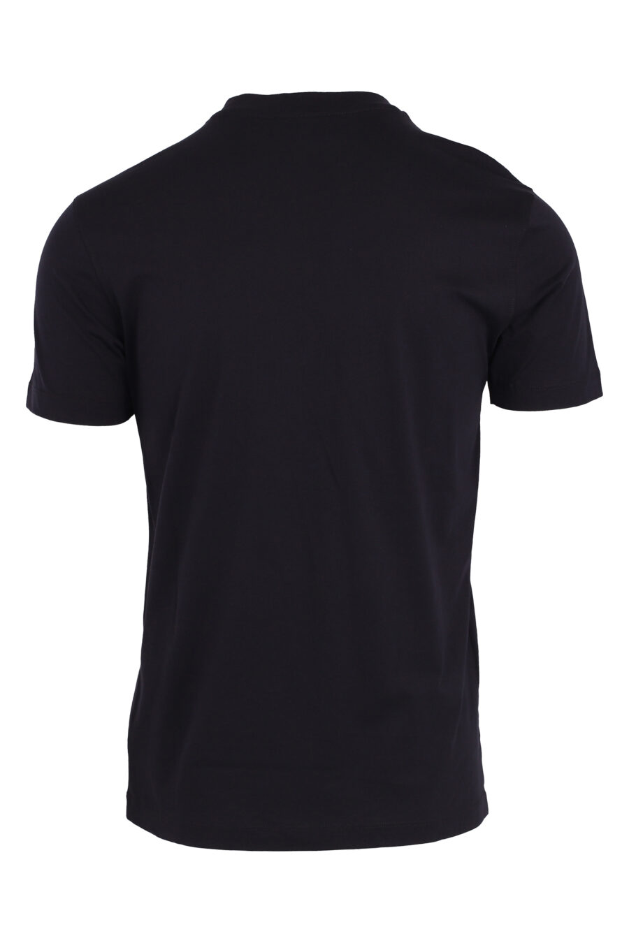 T-shirt azul escura com maxilogue de veludo - IMG 4745