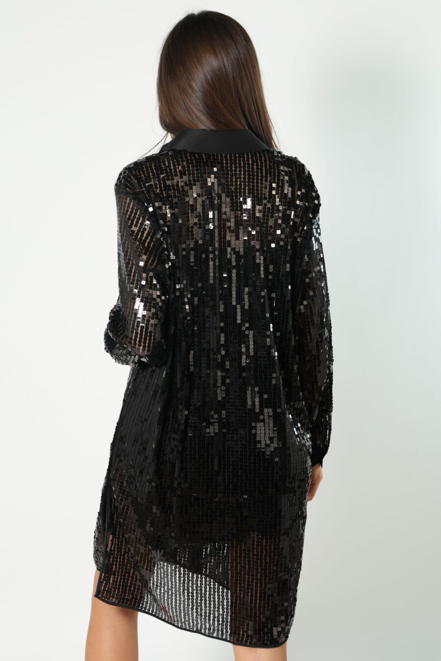 Black tunic dress with sequins - 8052865435499 545 scaled