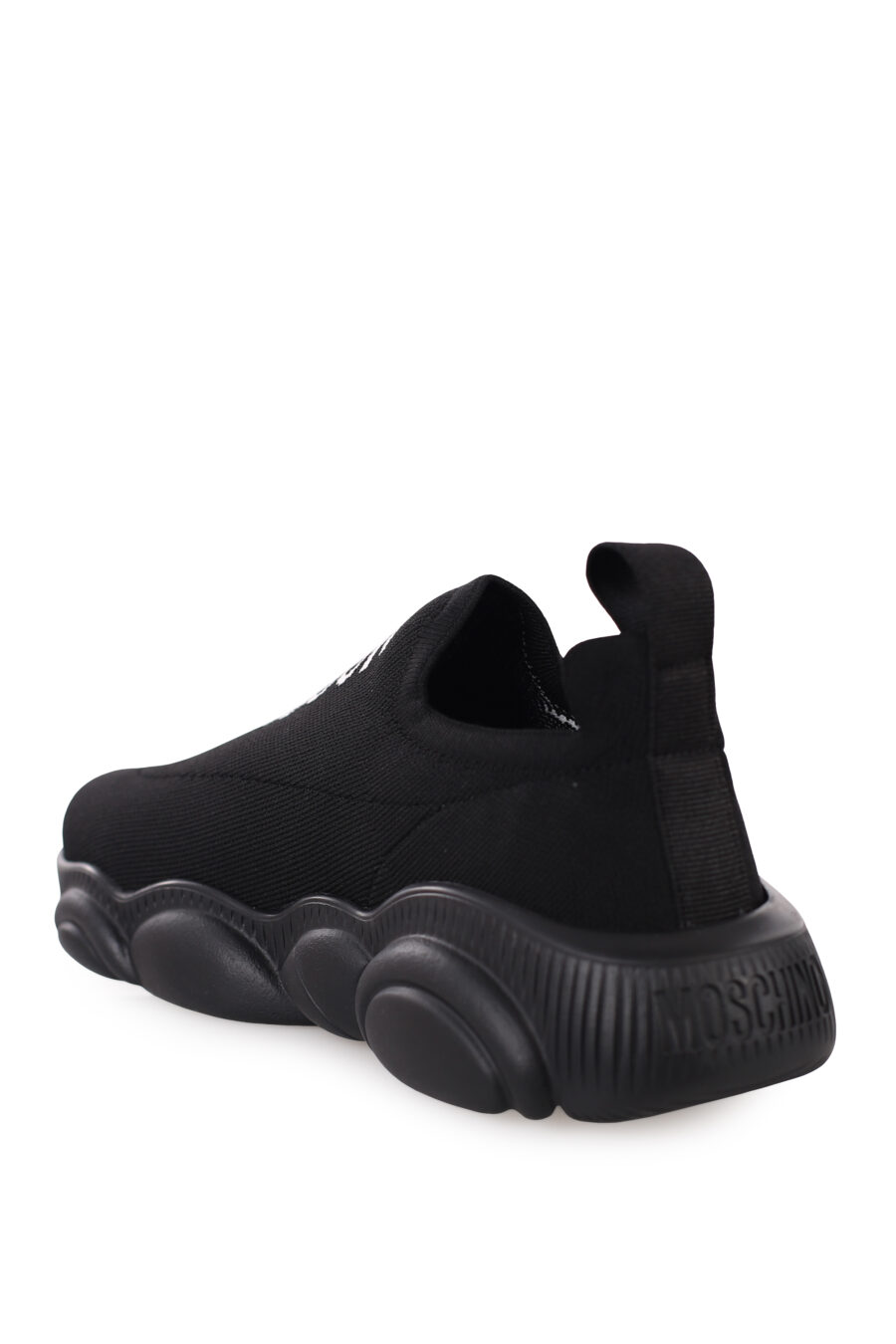 Zapatillas elásticas negras con logo blanco - IMG 0359